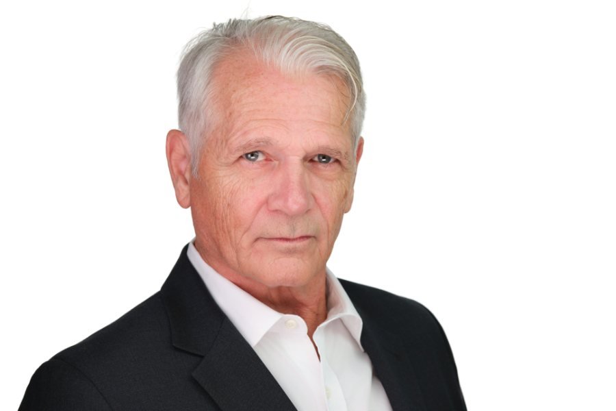 Actor headshot on a white background