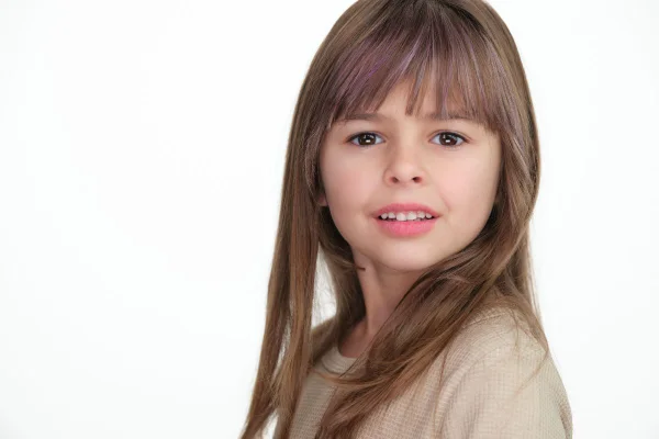 Child model headshot for agency submission photographed in Vancouver