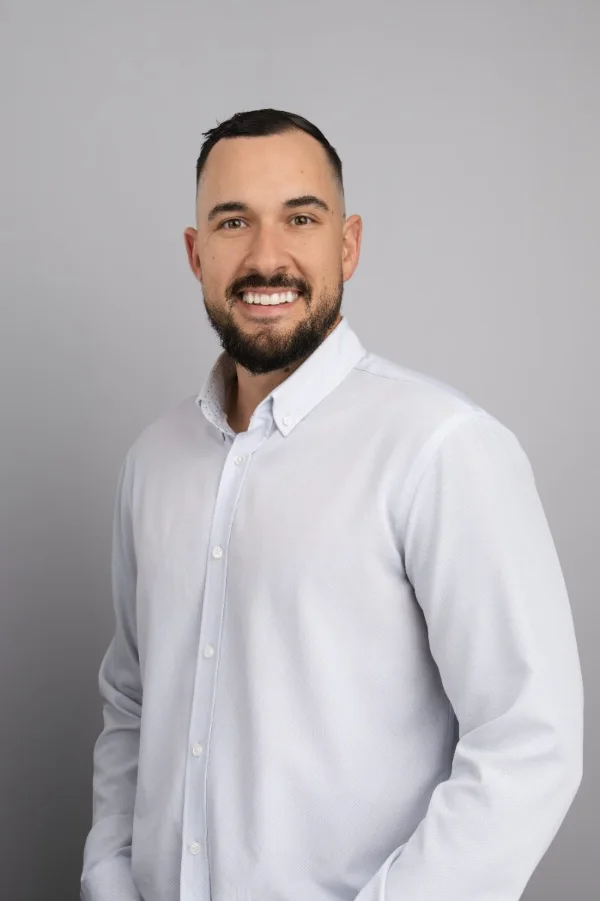 Team headshot of Justin from Core Mechanical photographed at their office
