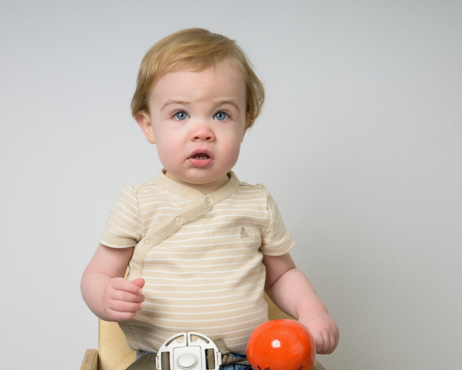 A preschooler photographed on picture day at a childcare centre