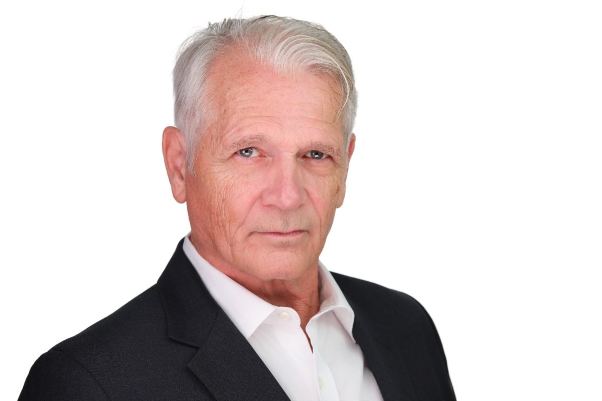 Commercial actor headshot on a white background for agency submission