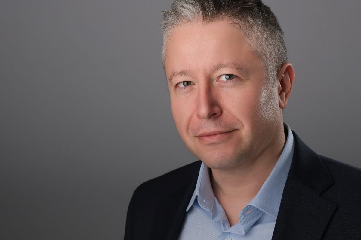 Executive headshot on a grey studio backdrop, Abbotsford and Fraser Valley