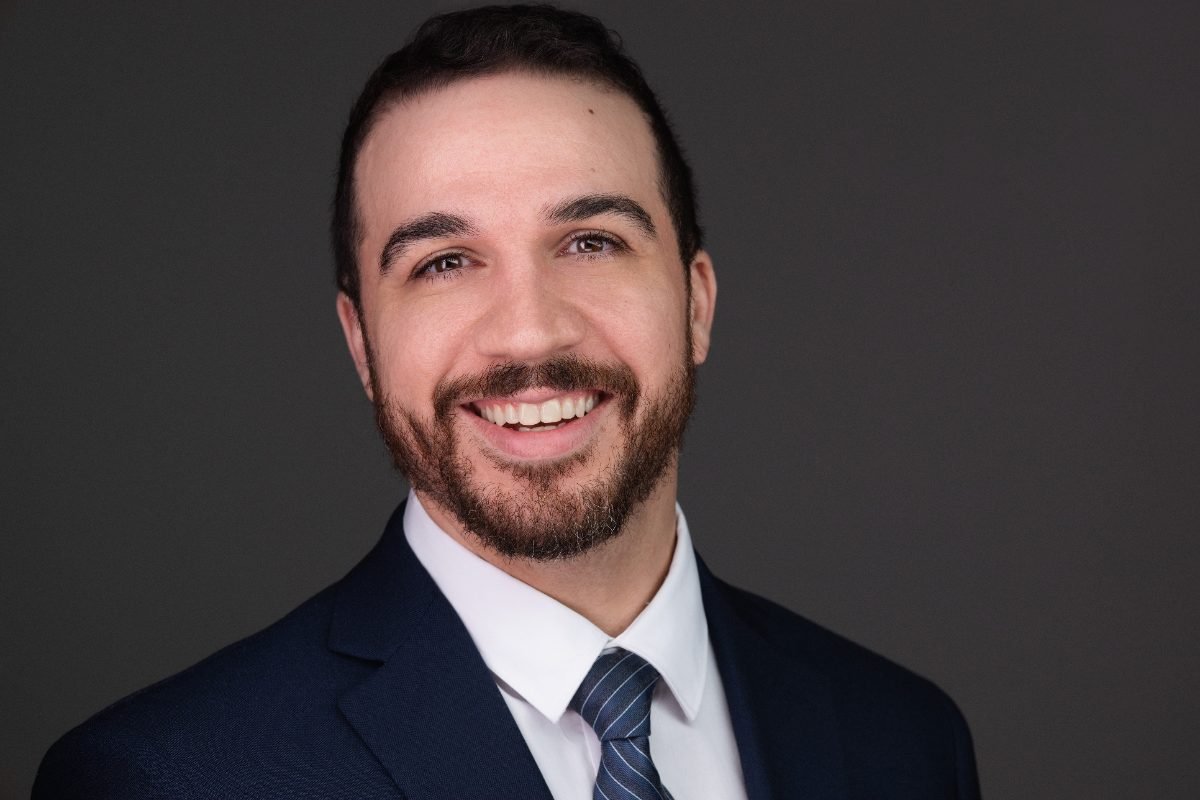 Real estate headshot of Frankie LaChimea photographed in the Langley studio