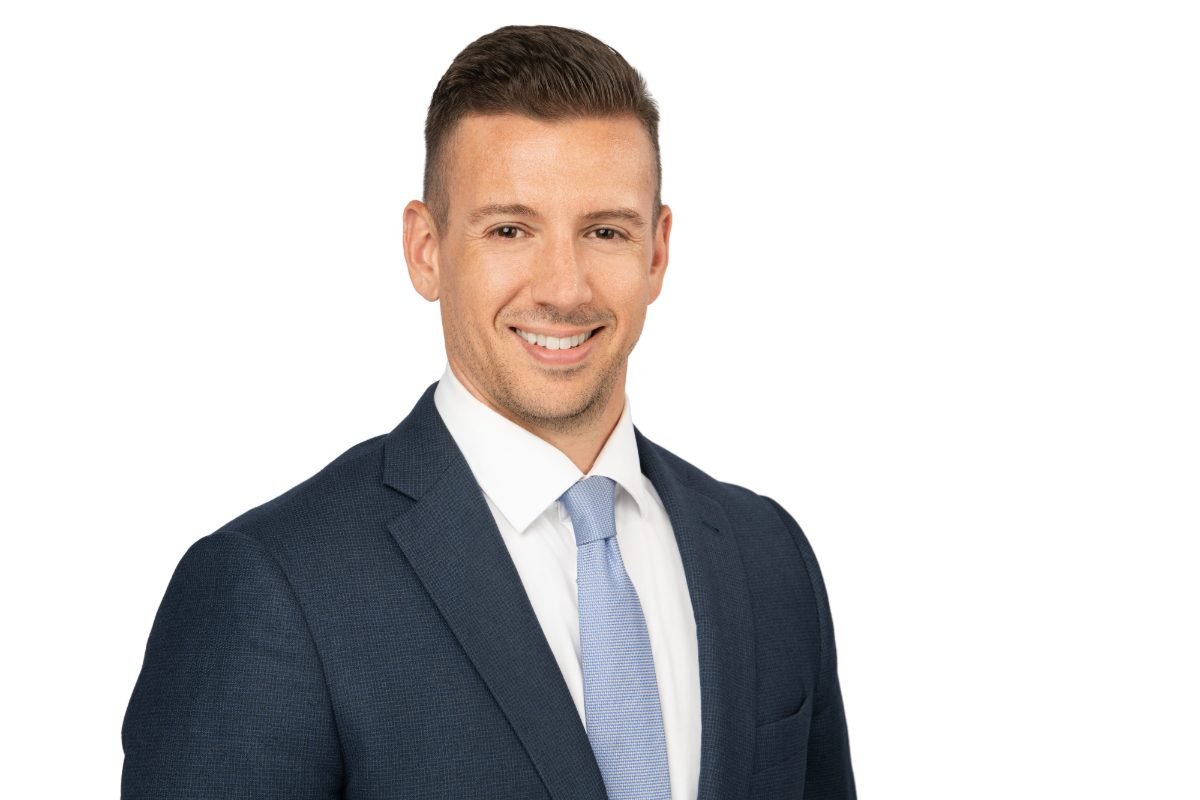 Law firm headshot of Steve Battistoni on a clean white background