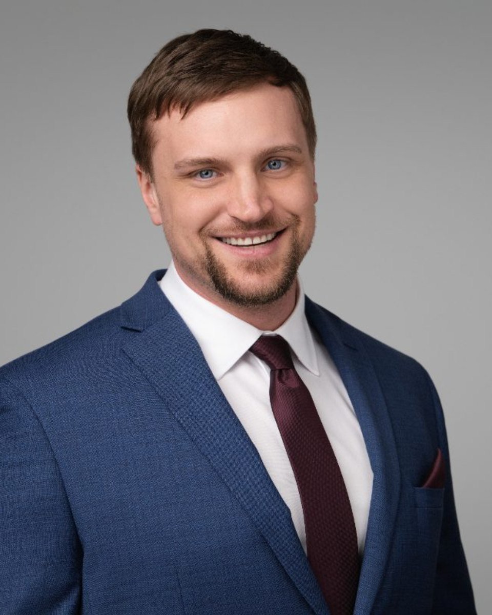 Real estate headshot of Lucas Plonka photographed in the Langley studio